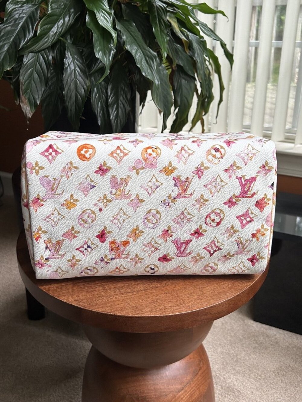 LOUIS VUITTON Watercolor Aquarelle Speedy Bag 30, White - Picture 7 of 16